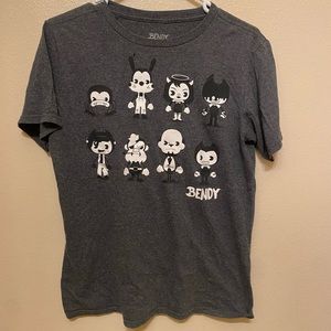 Bendy & The Ink Machine Boy’s XL T-Shirt with 8 Characters
